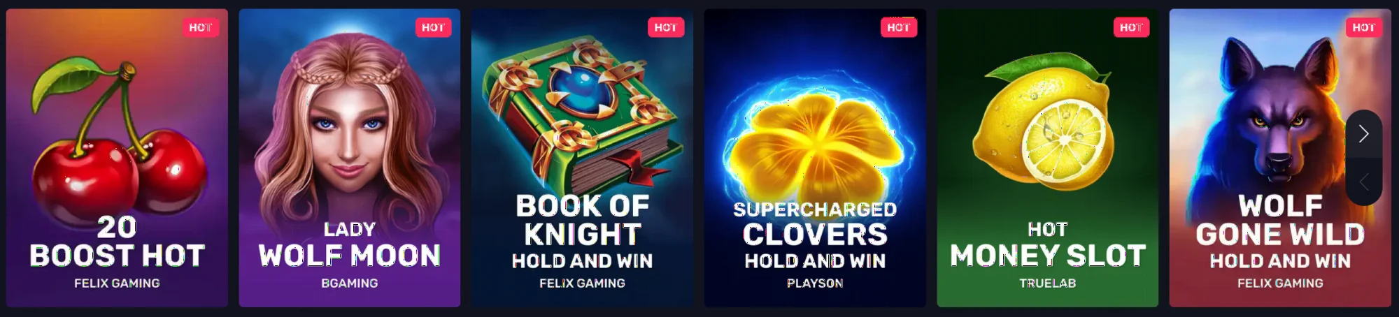 Woo Casino game collection featuring pokies and table games