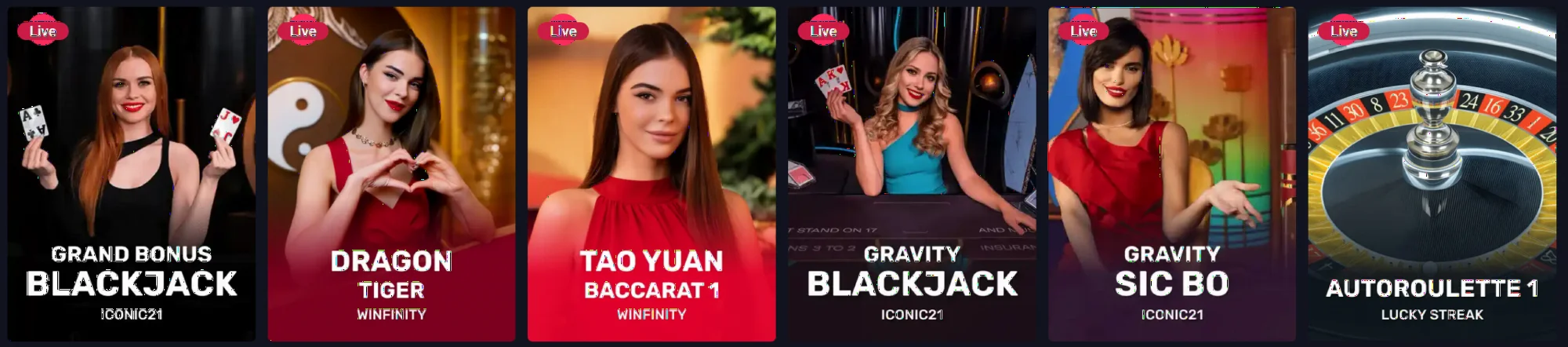 Woo Casino live dealer tables with professional croupiers